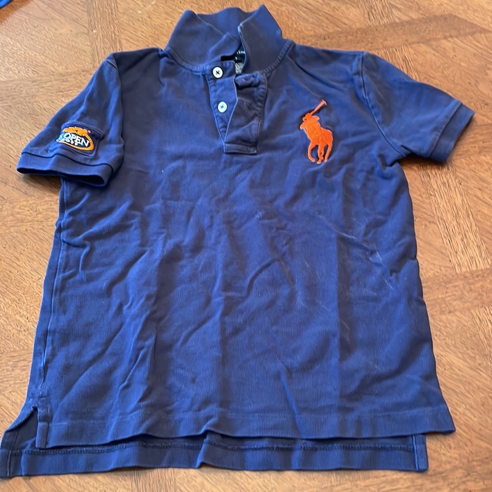 US Open Polo by Ralph Lauren US Open 2011 Navy Blue polo size 7 boys